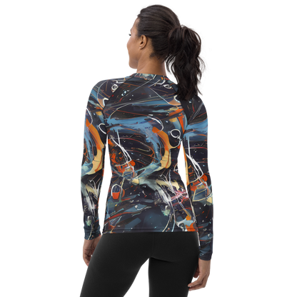 Women's Rash Guard - Neo-Splash Labyrinth