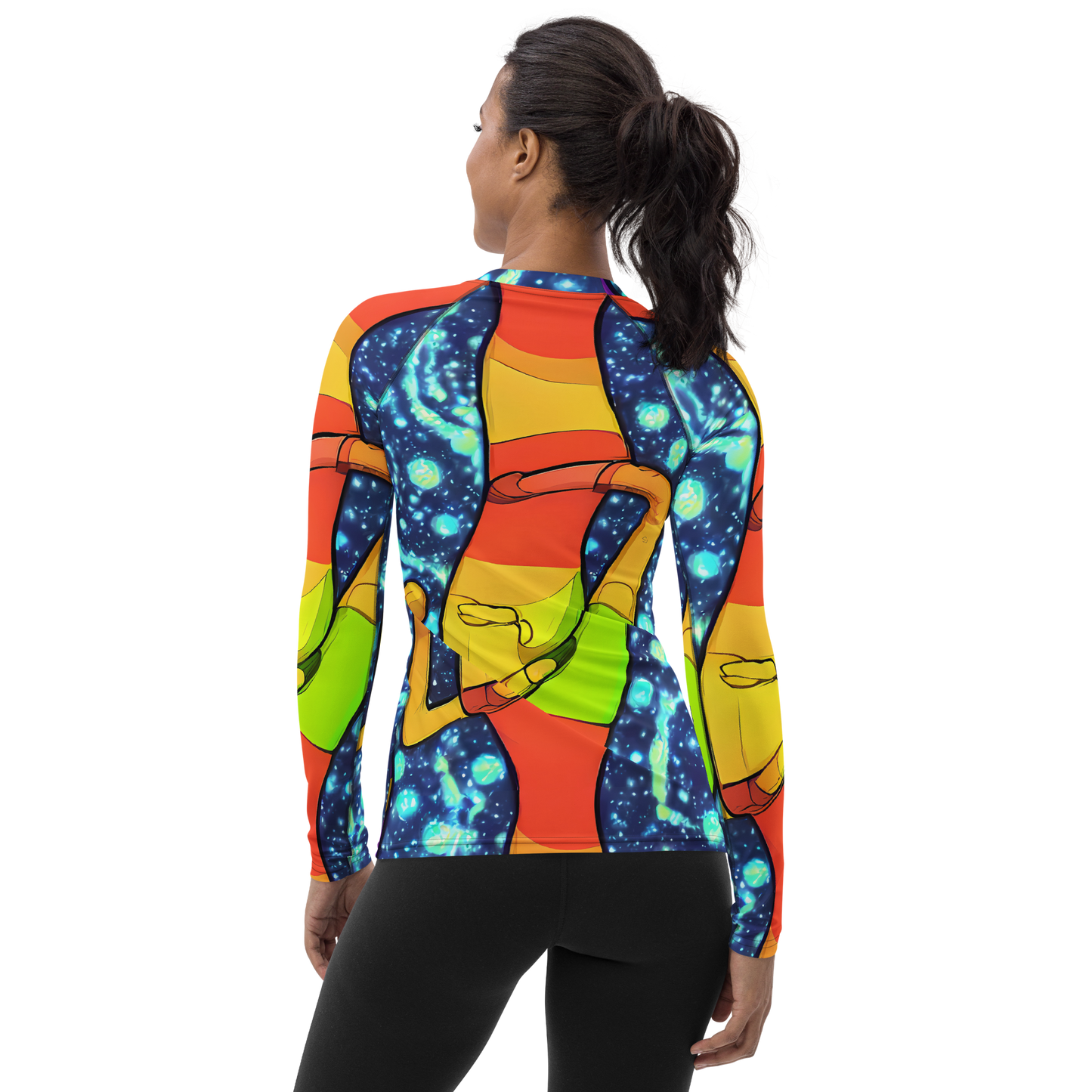 Women's Rash Guard - Cosmic Siblings