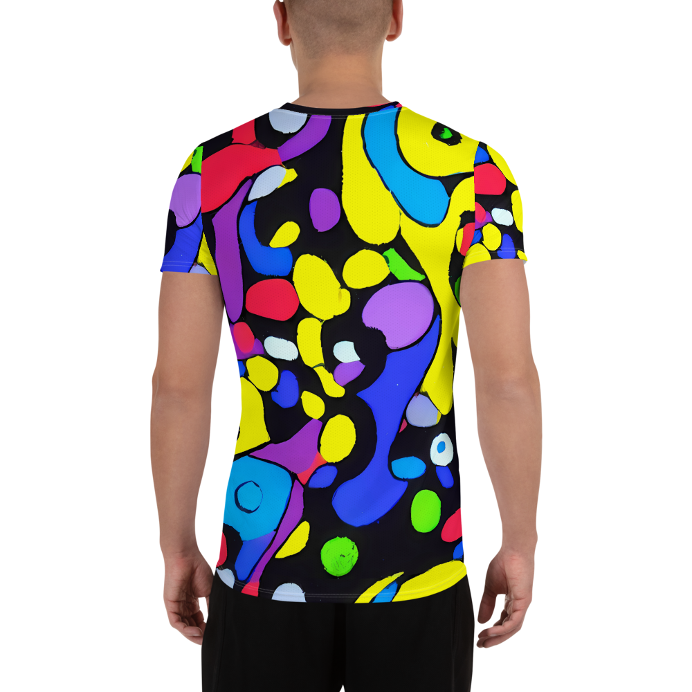 Men's Athletic T-Shirt - Miró's Mosaic