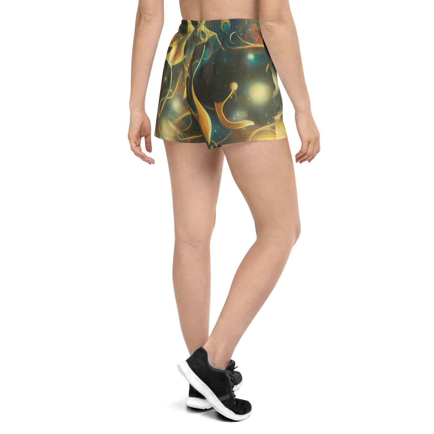 Women’s Athletic Shorts - Whispering Galaxies