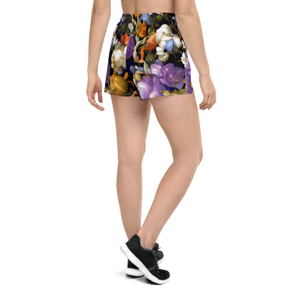 Women’s Athletic Shorts - Blooming Cosmos