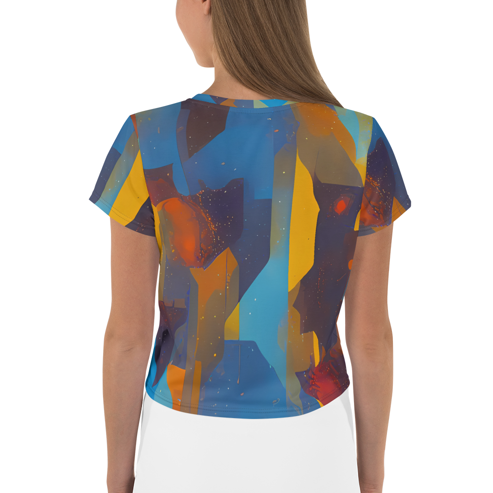 Women's Crop Tee - Cubist Dusk