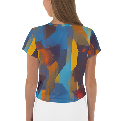 Women's Crop Tee - Cubist Dusk