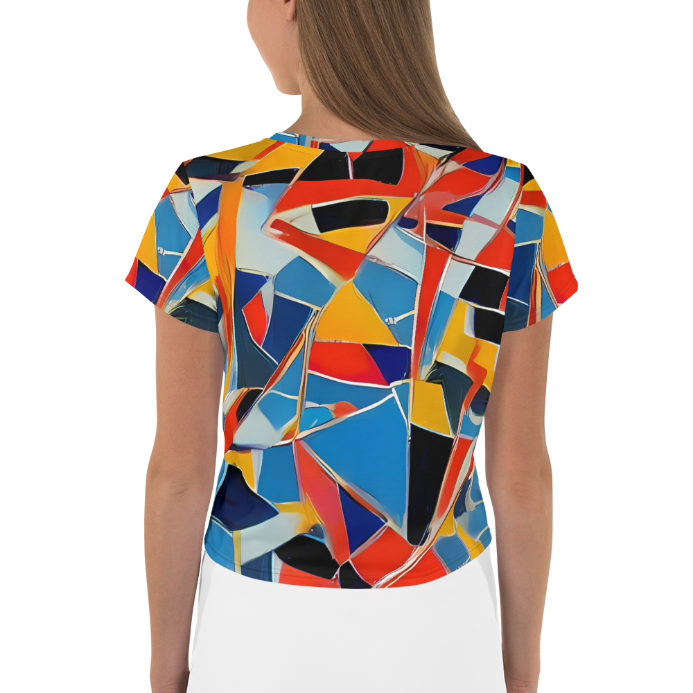 Women's Crop Tee - Abstract Mingle