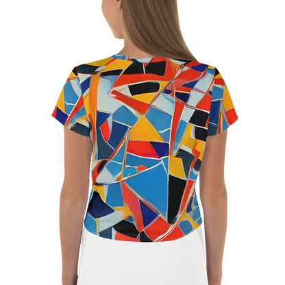 Women's Crop Tee - Abstract Mingle