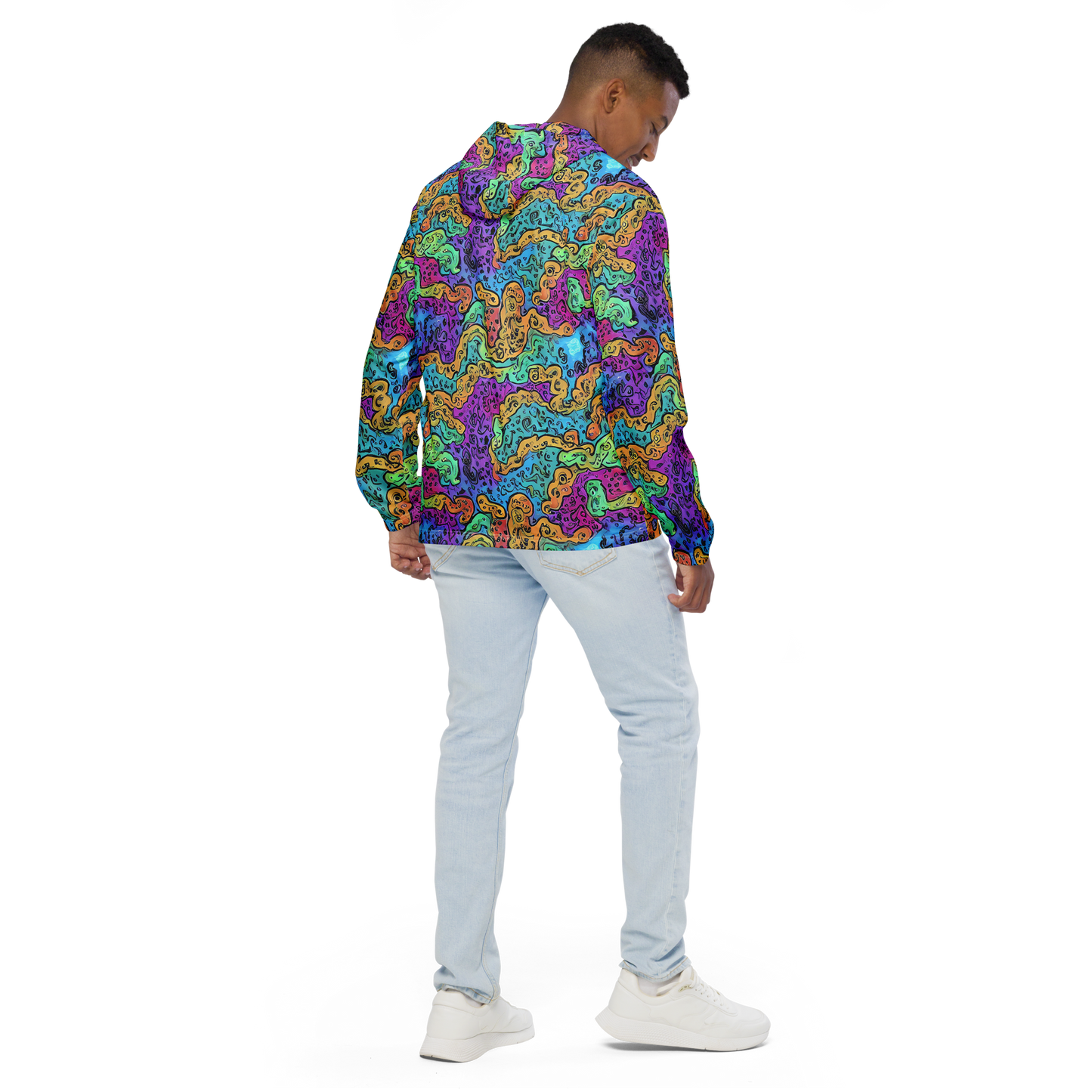 Men's Windbreaker - Intergalactic Graffiti