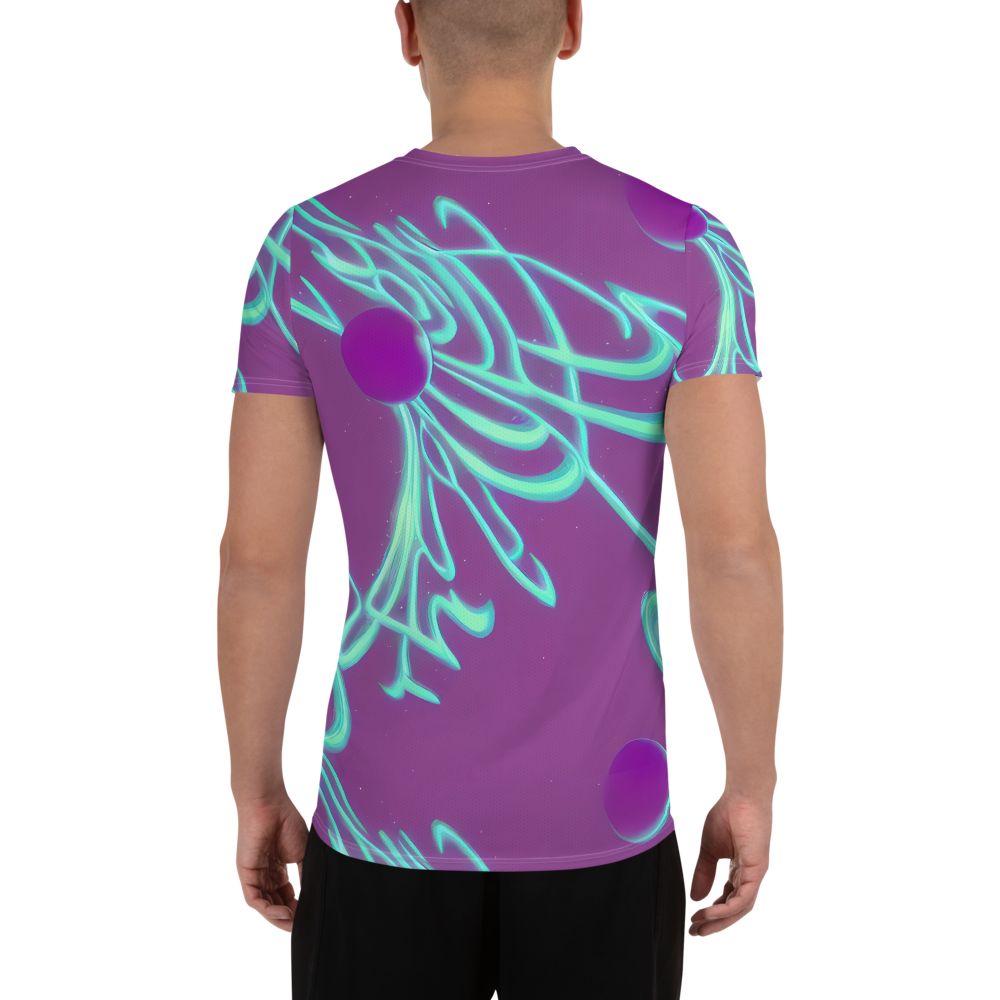 Men's Athletic T-Shirt - Neon Drift