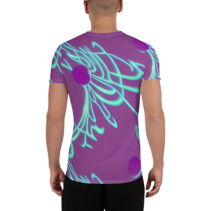 Men's Athletic T-Shirt - Neon Drift