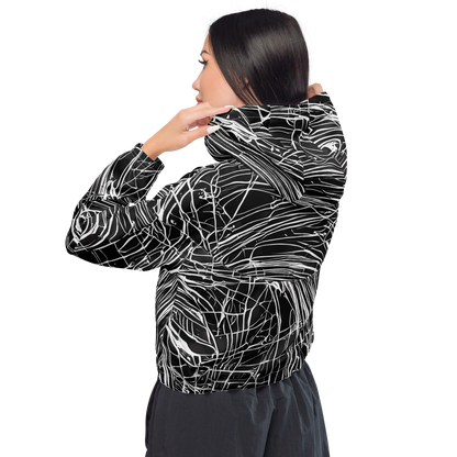 Women's Cropped Windbreaker - Biomech Spiral