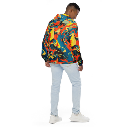 Men's Windbreaker - Abstract Tango