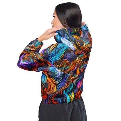 Women's Cropped Windbreaker - Guiard's Whirl