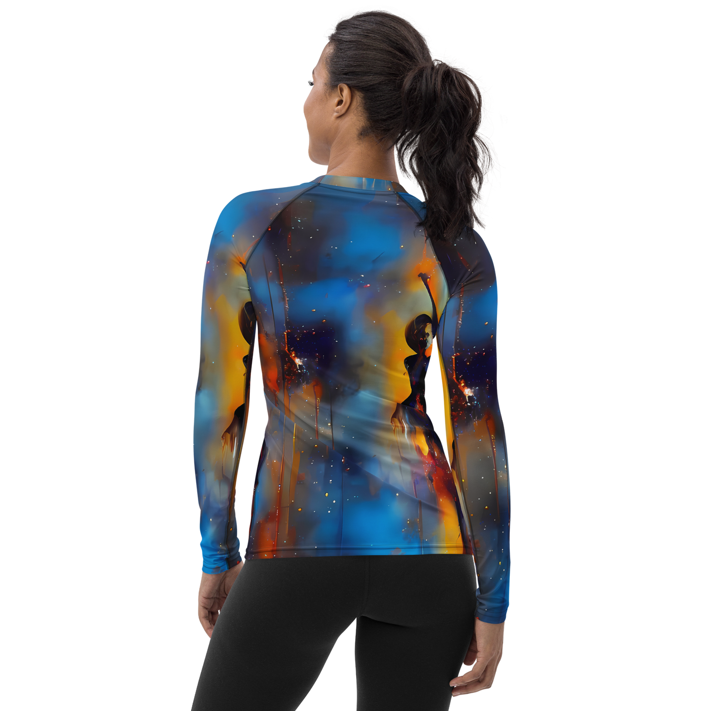 Women's Rash Guard - Cobalt Vogue