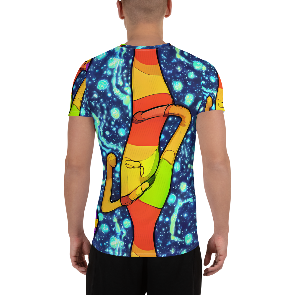 Men's Athletic T-Shirt - Cosmic Siblings