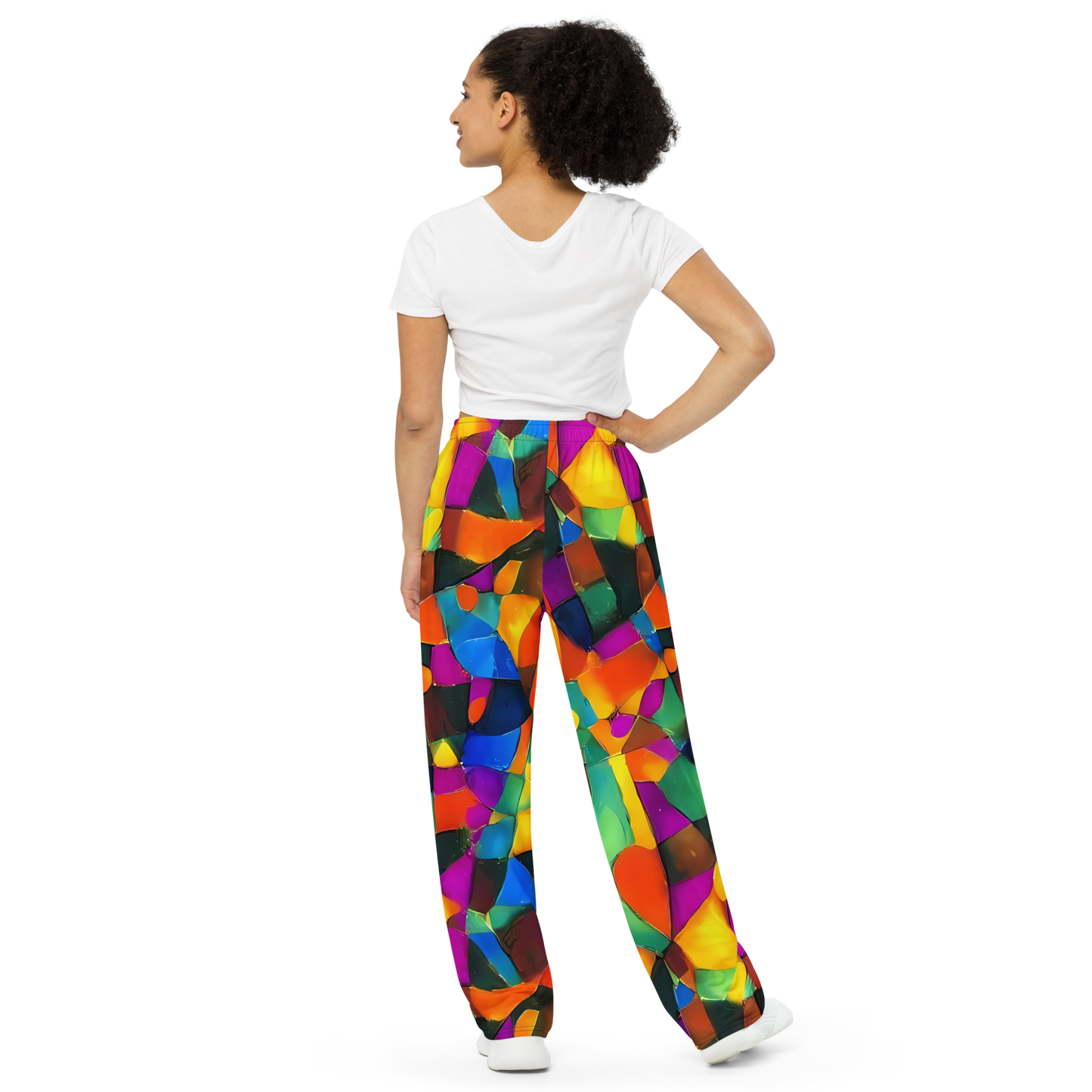 Wide-Leg Pants - Galactic Jigsaw