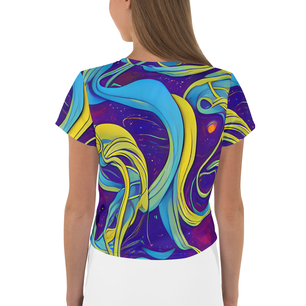 Women's Crop Tee - Stellar Swirls