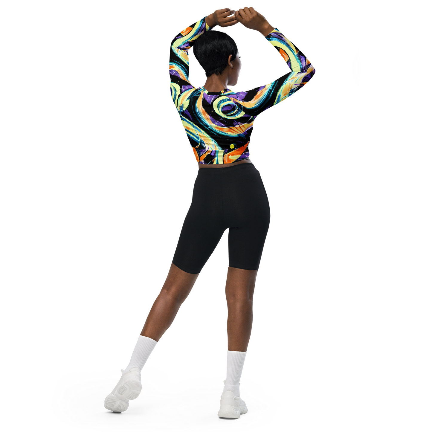 Long Sleeve Crop Top - Dorothy's Whirl