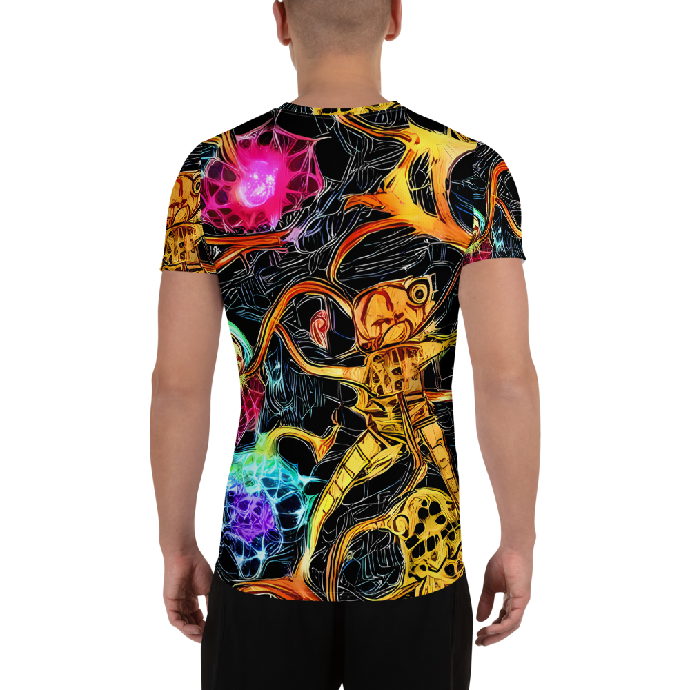 Men's Athletic T-Shirt - Psychedelic Pulsar