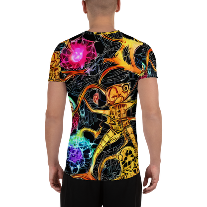 Men's Athletic T-Shirt - Psychedelic Pulsar