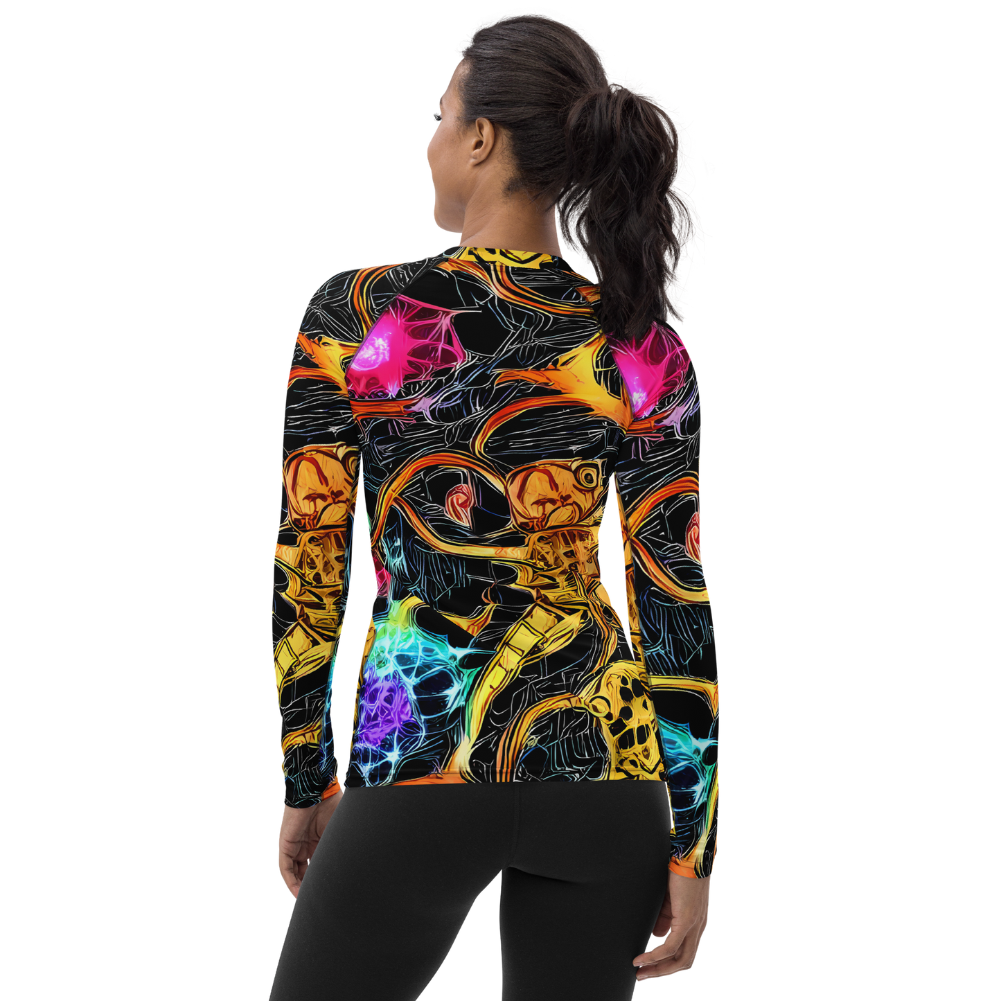 Women's Rash Guard - Psychedelic Pulsar