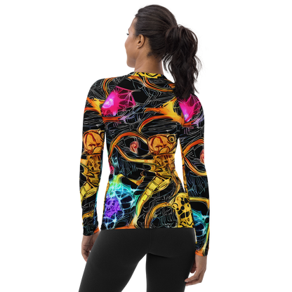 Women's Rash Guard - Psychedelic Pulsar