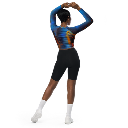 Long Sleeve Crop Top - Pliique Spectrum