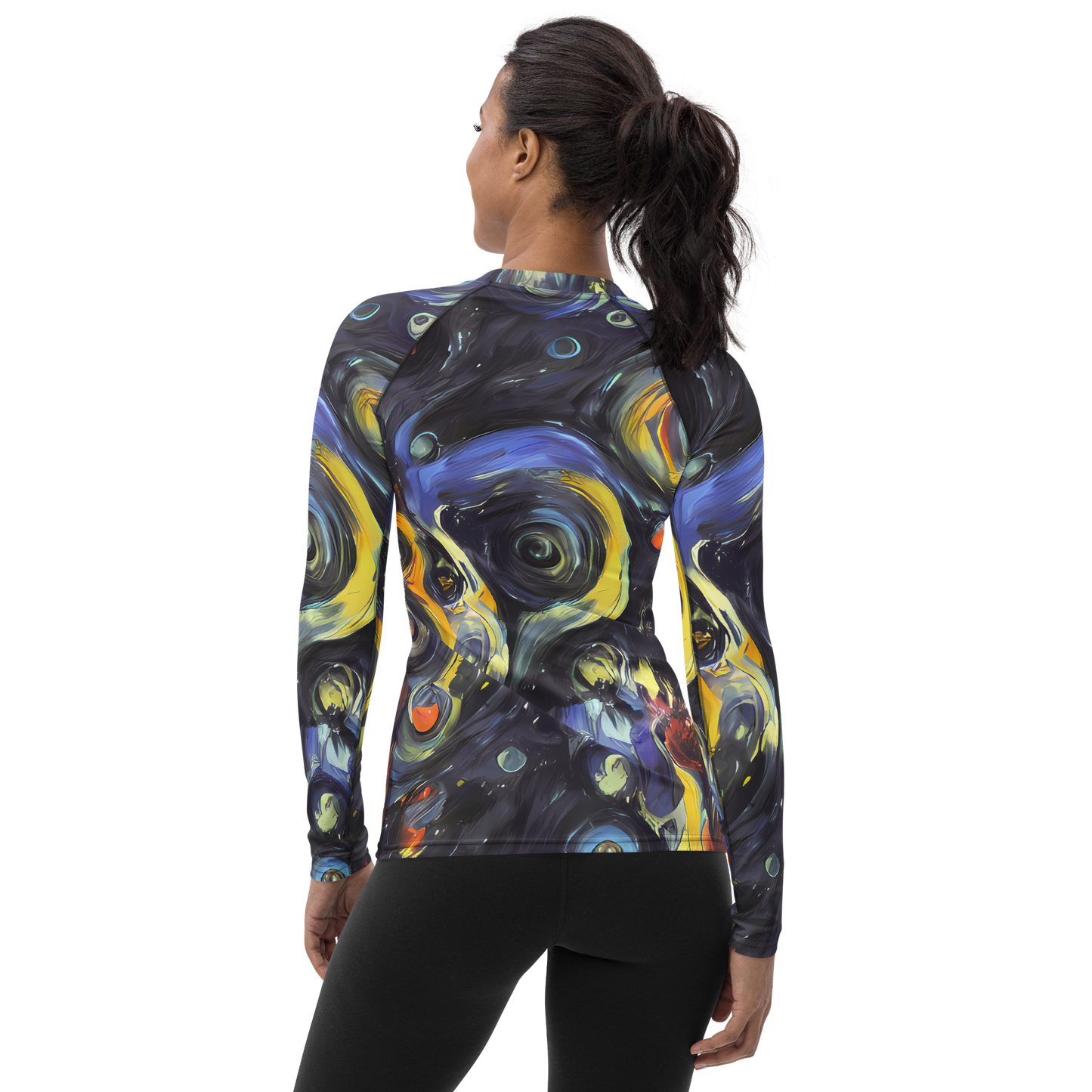 Women's Rash Guard - Corinthian Swirl