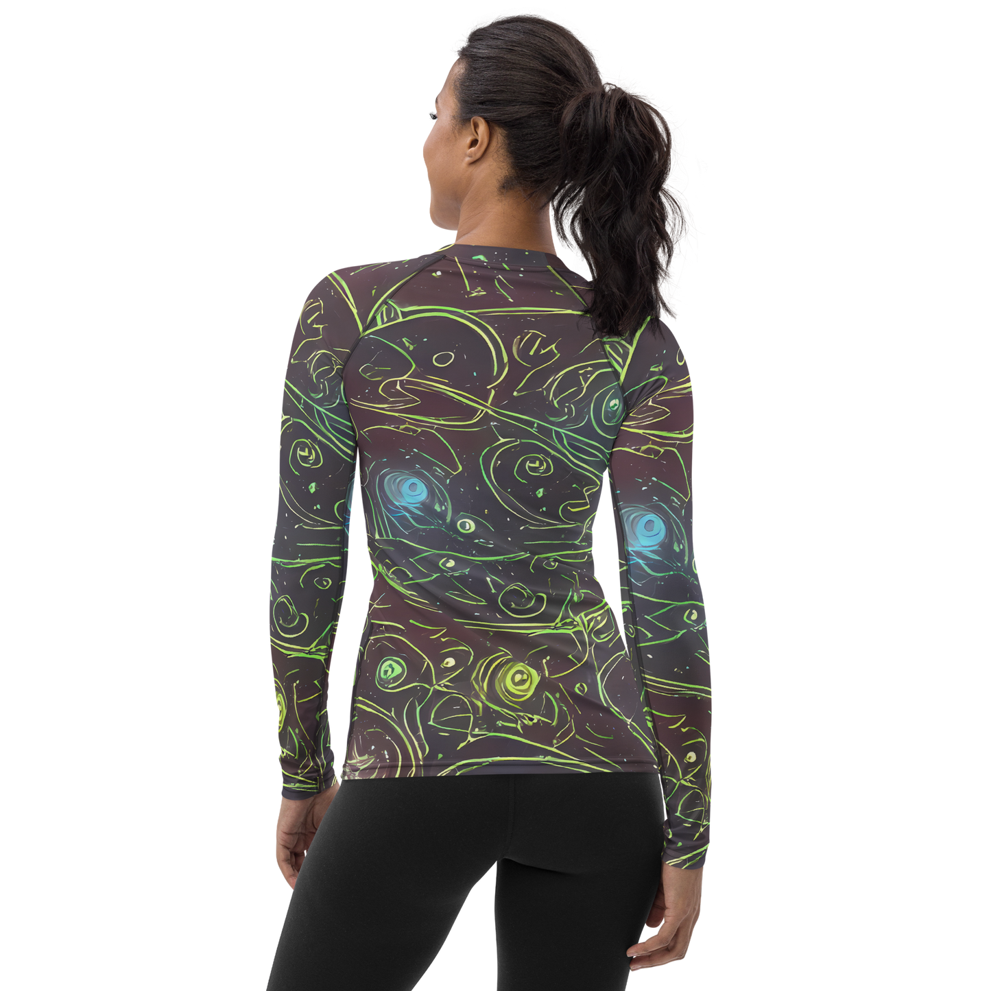 Women's Rash Guard - Starfield Scrolls