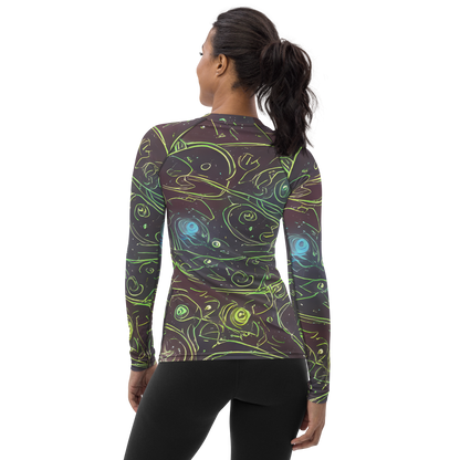 Women's Rash Guard - Starfield Scrolls