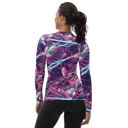 Women's Rash Guard - Neo-Tokyo Twirl