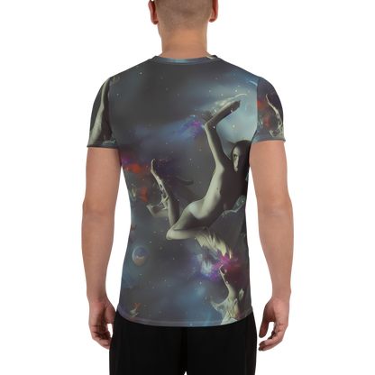 Men's Athletic T-Shirt - Cosmic Dancer