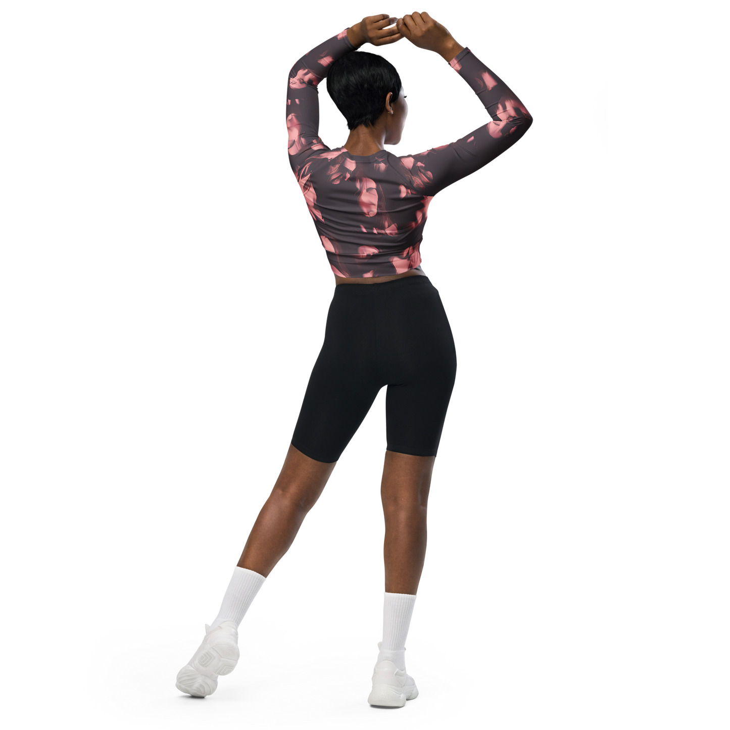 Long Sleeve Crop Top - Portrait Whispers