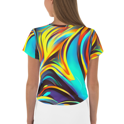 Women's Crop Tee - Cyber Surge