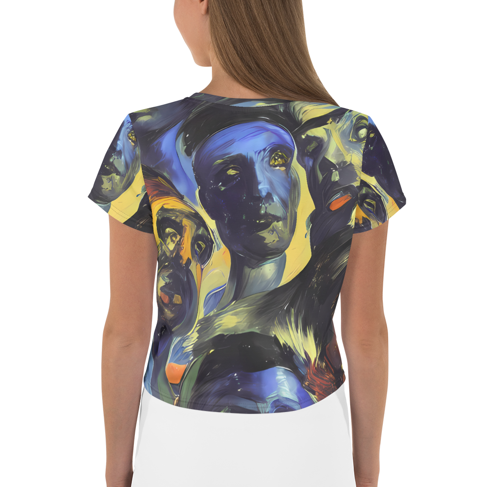 Women's Crop Tee - Cosmic Visages