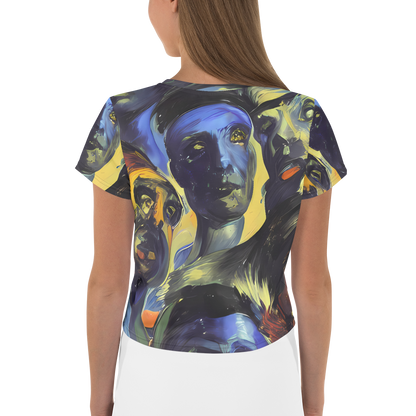 Women's Crop Tee - Cosmic Visages