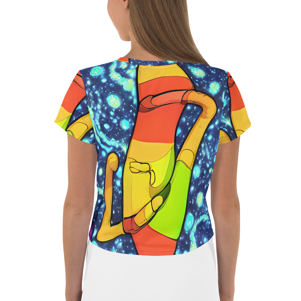 Women's Crop Tee - Cosmic Siblings