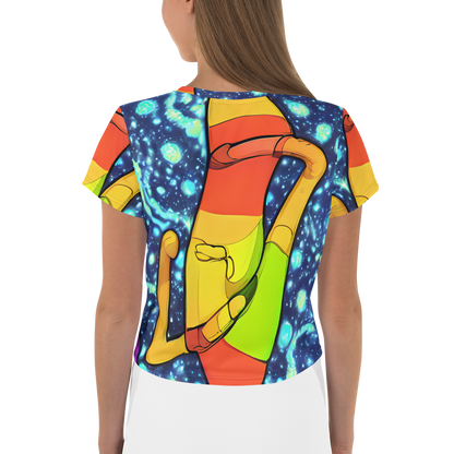 Women's Crop Tee - Cosmic Siblings