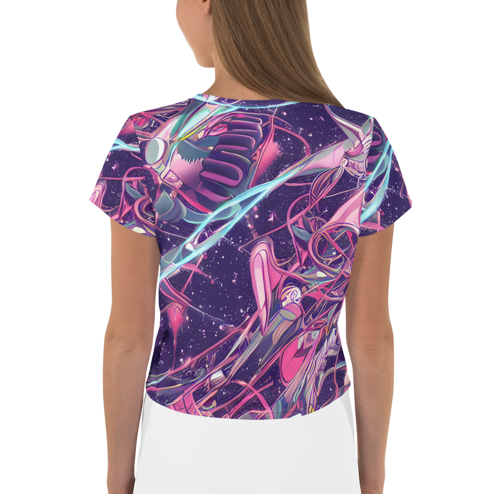 Women's Crop Tee - Neo-Tokyo Twirl