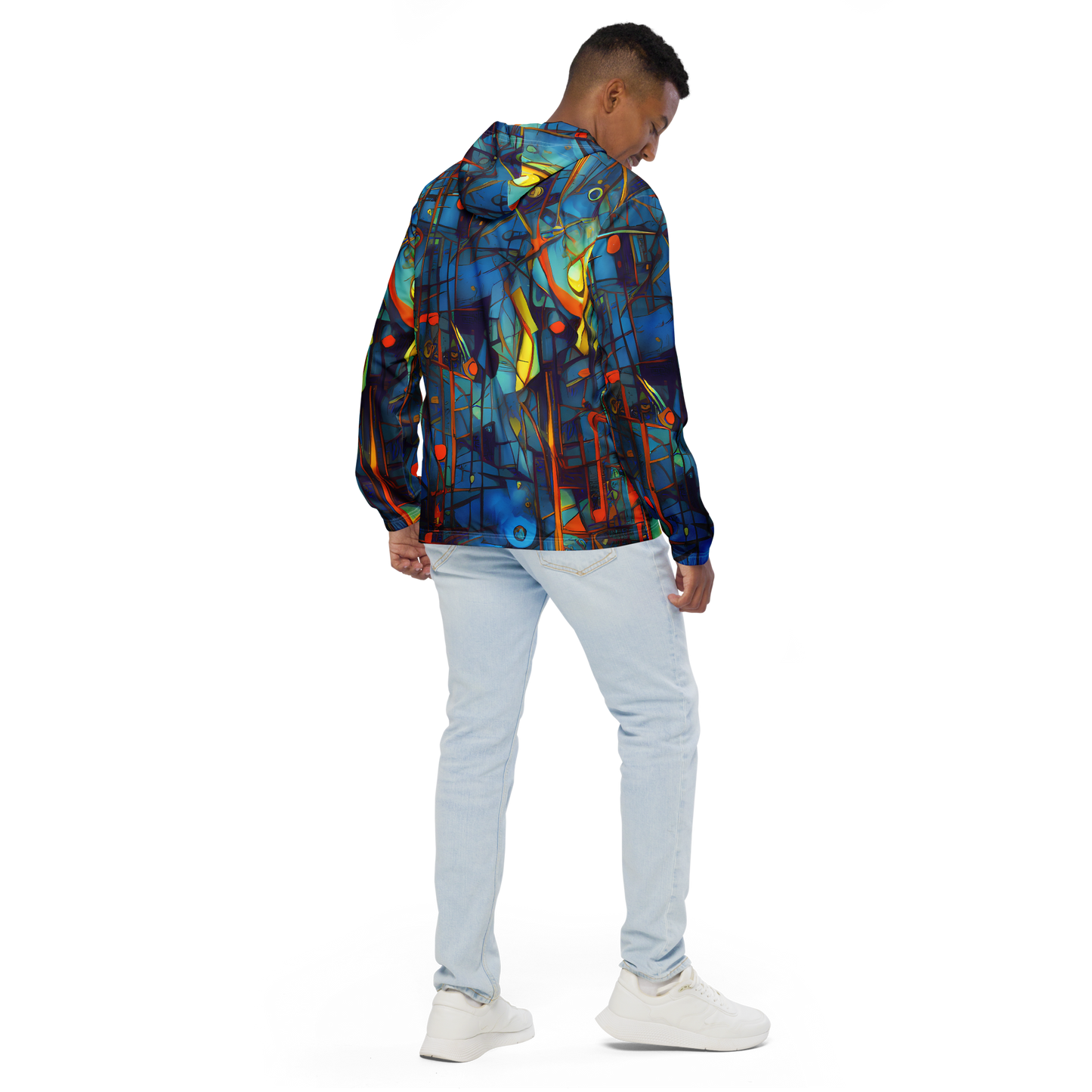 Men's Windbreaker - Abstract Eddy