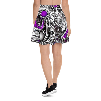 Skater Skirt - Neo-Noir Waves