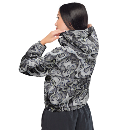 Women's Cropped Windbreaker - Mashburn Swirls