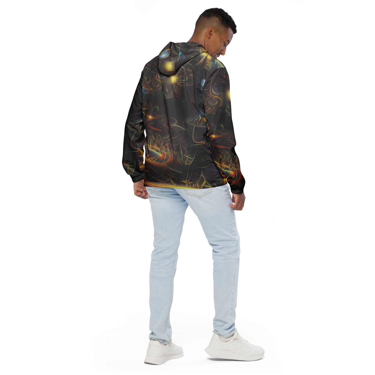 Men's Windbreaker - Galactic Swirl