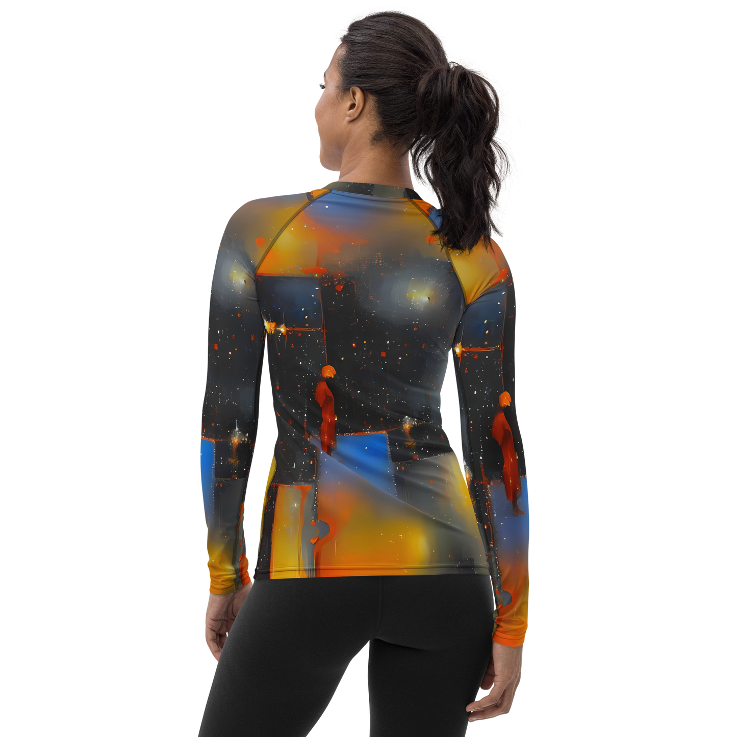 Women's Rash Guard - Monet's Matrix