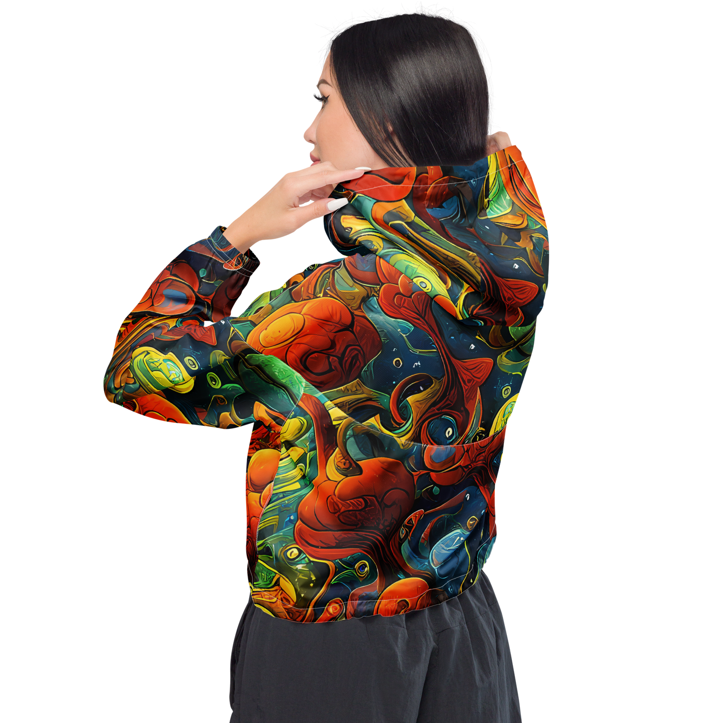 Women's Cropped Windbreaker - Duncanson Dream