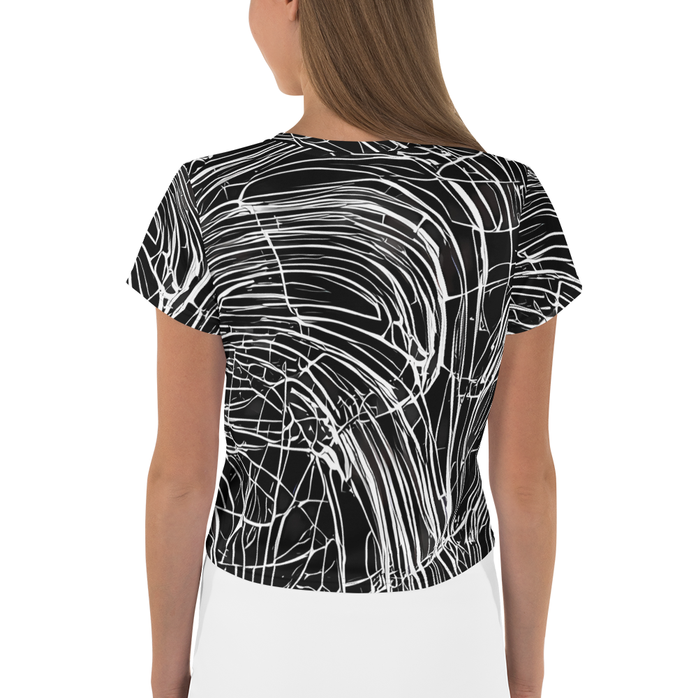 Women's Crop Tee - Biomech Spiral