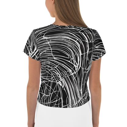 Women's Crop Tee - Biomech Spiral