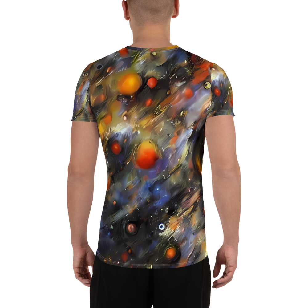 Men's Athletic T-Shirt - Brushstroke Blaze