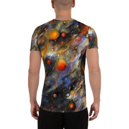 Men's Athletic T-Shirt - Brushstroke Blaze