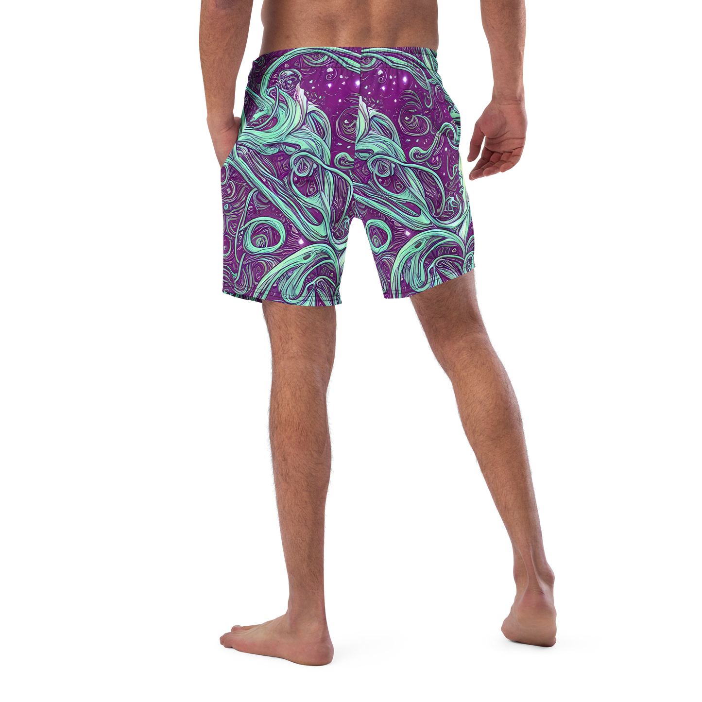 Swim Trunks - Temple Swirls