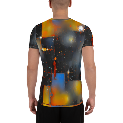 Men's Athletic T-Shirt - Monet's Matrix