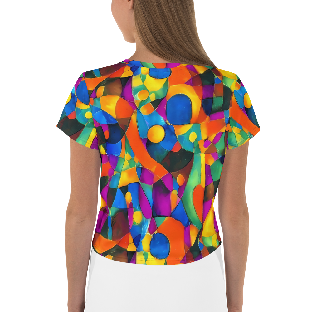 Women's Crop Tee - Galactic Jigsaw